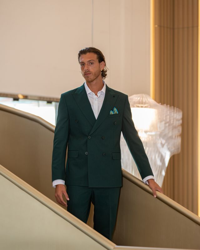 Green-Wool Dubetti Suit