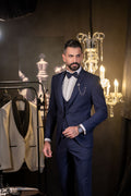 Men’s Ceremony Peak Lapel Suit – Classic Formal Wedding & Evening Wear