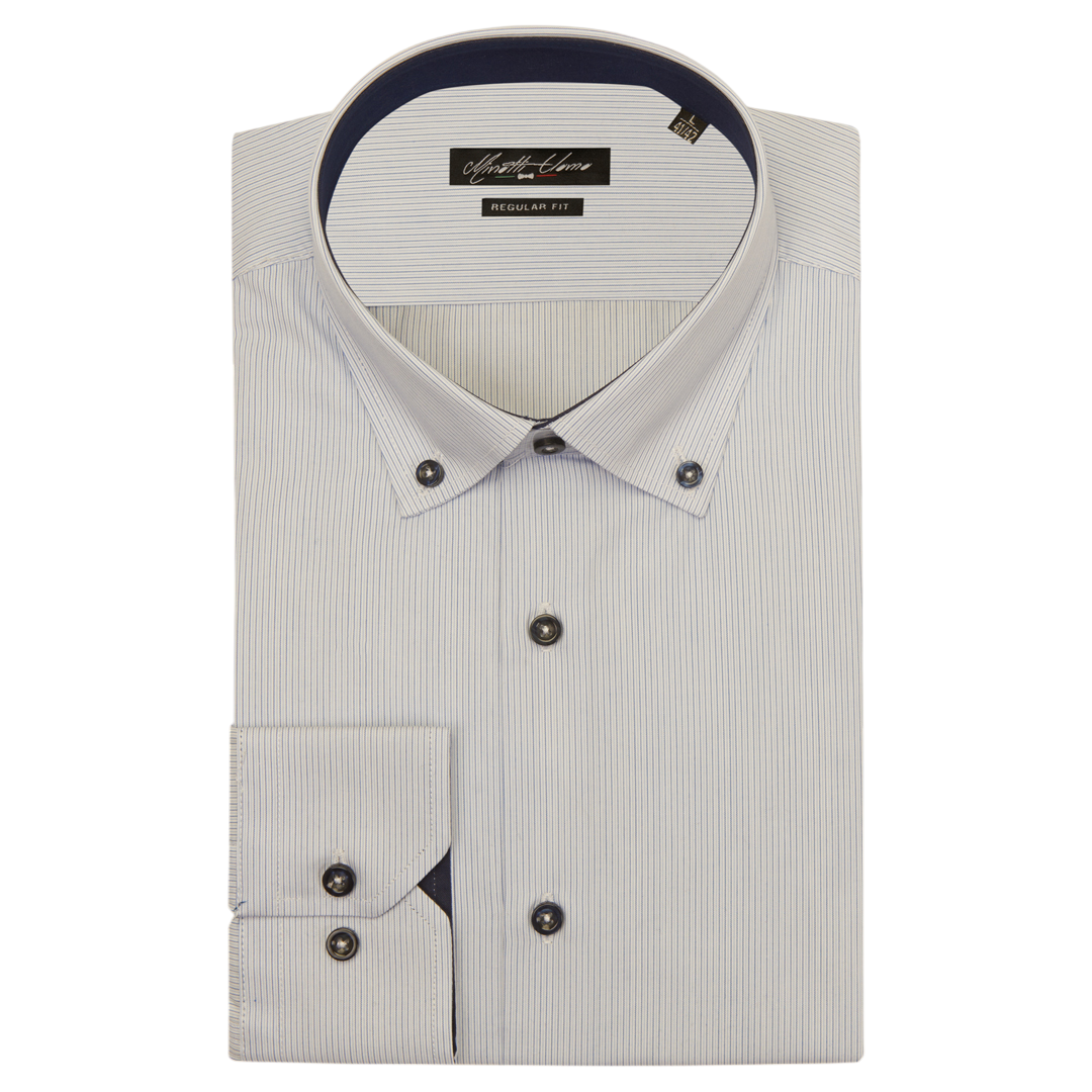 Regular Fit Shirt | Thomas Mason 100% Cotton | Minotti Uomo