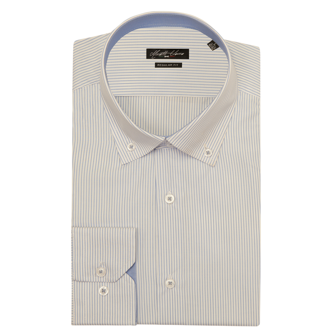 Regular Fit Shirt | Thomas Mason 100% Cotton | Minotti Uomo