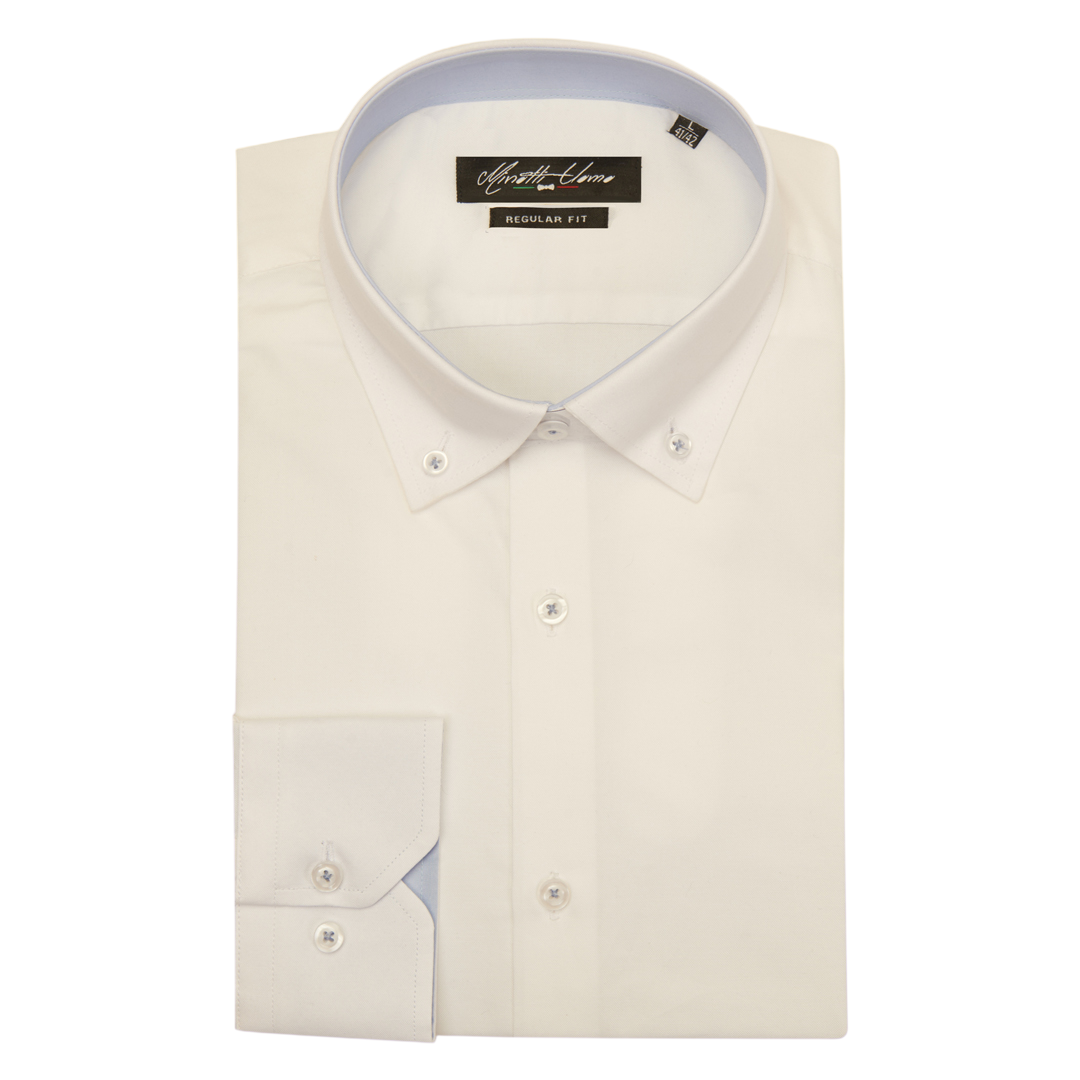 Regular Fit Shirt | Thomas Mason 100% Cotton | Minotti Uomo