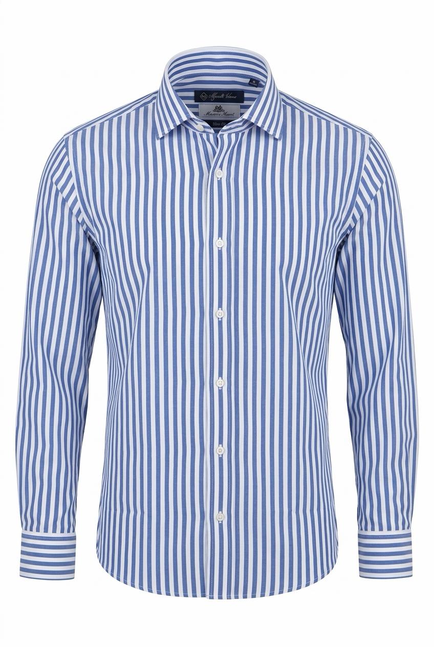 ST. Blue Thomas Mason Premium Cotton Shirt.ST020