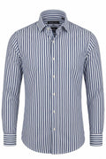 ST. Navy Thomas Mason Premium Cotton Shirt.ST020
