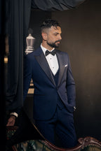 Men’s Ceremony Peak Lapel Suit – Luxury Formal Wedding & Evening Wear