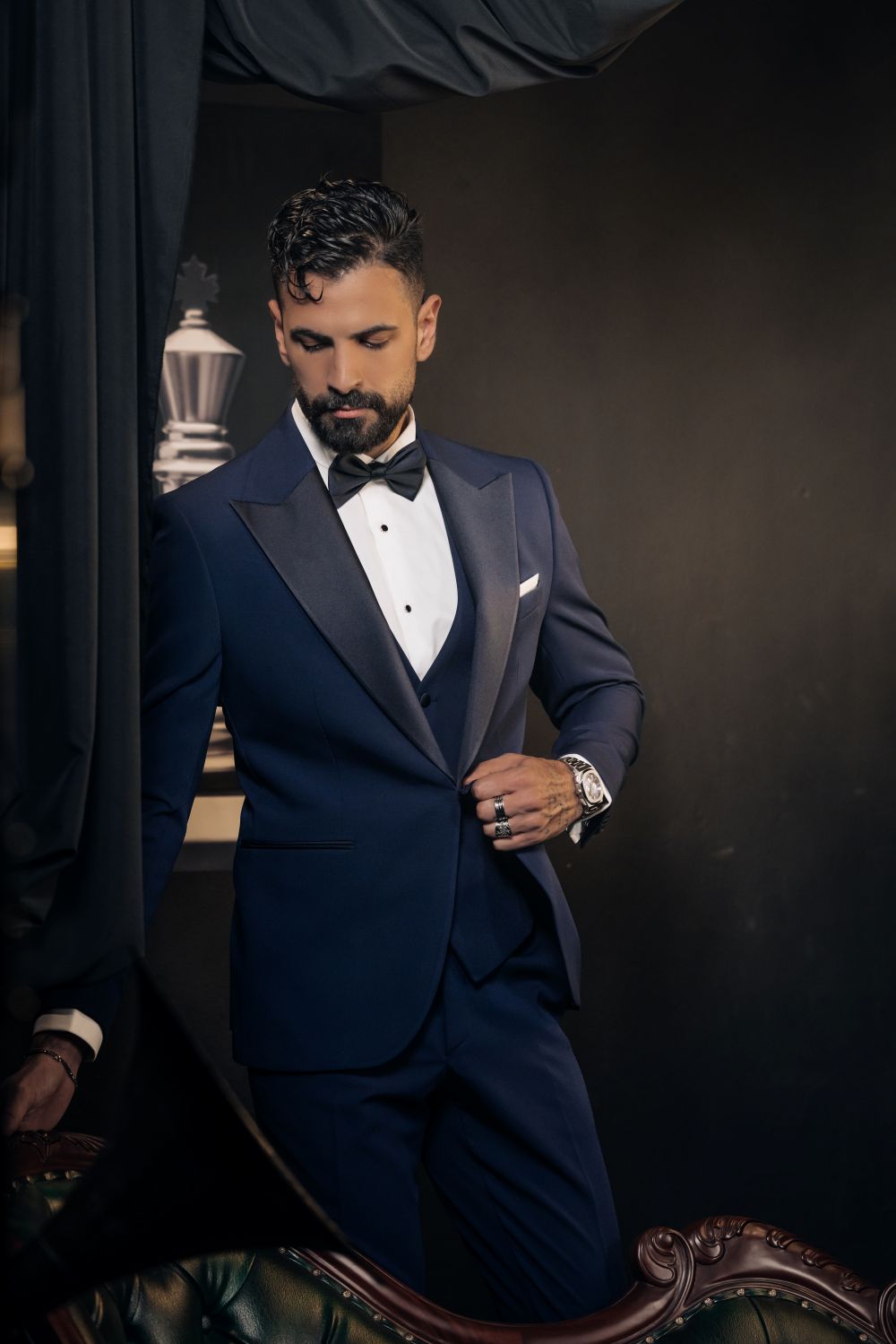 Men's Ceremony Peak Lapel Suit Luxury Formal Wedding & Evening Wear Minottiuomo Men's Ceremony Peak Lapel Suit Luxury Formal Wedding & Evening Wear Minottiuomo