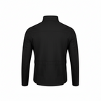 Black jacket shown from the back on a white background
