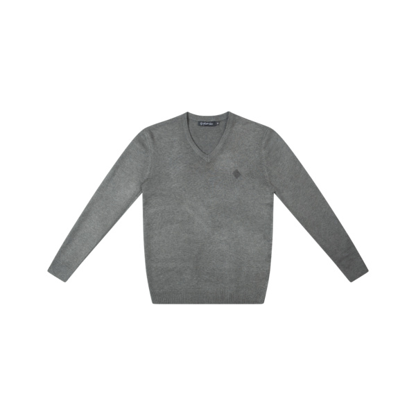 V-Neck SWEATER Dark grey