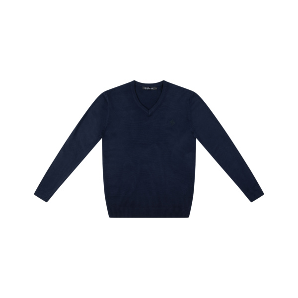 V-Neck SWEATER Navy