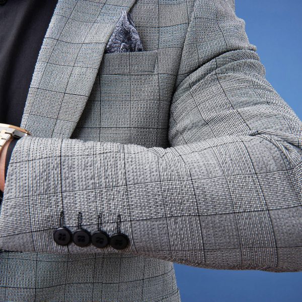 Grey Glen Plaid Suit | Minotti Uomo - Image 7
