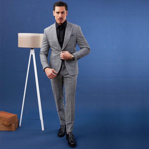 Grey Glen Plaid Suit | Minotti Uomo - Image 6