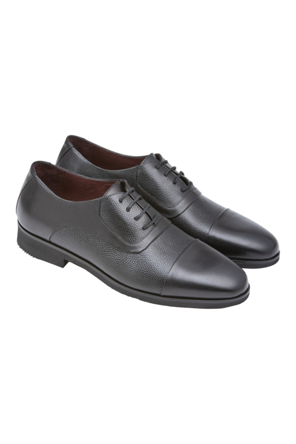 Minotti Uomo Black Leather Oxford Shoes v3