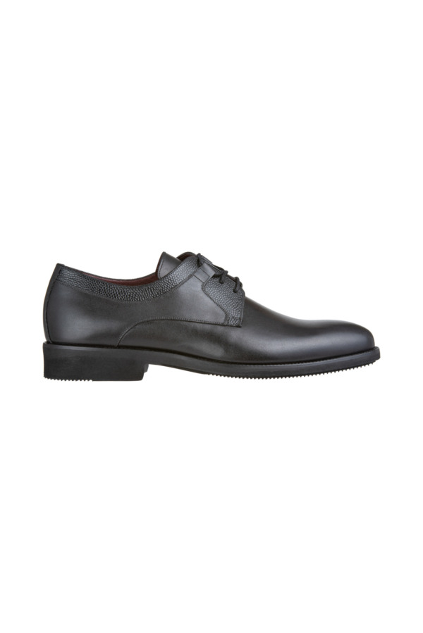 Black Leather Oxford Shoes V4 - Minotti Uomo - Image 2
