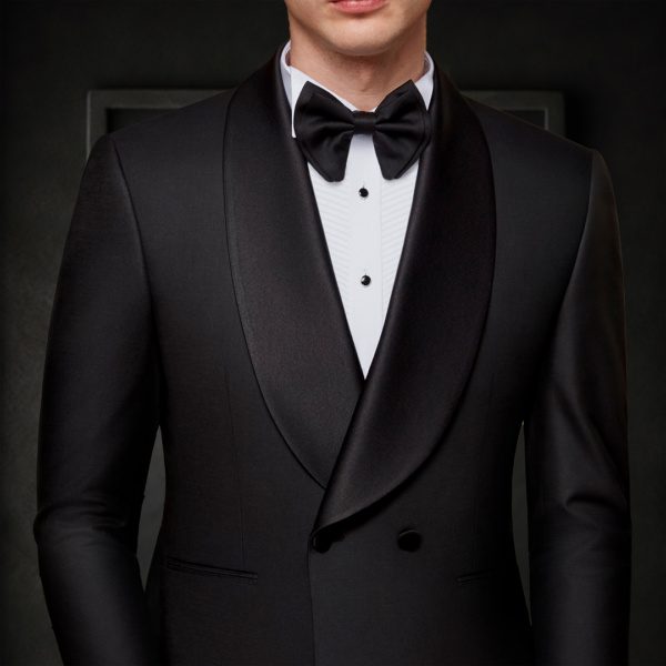 Italian Style Men's Groom Suit Black | Minotti Uomo - Image 3