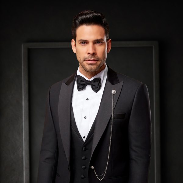 Classic Black Tuxedo Suit - Timeless Sophistication - Image 2