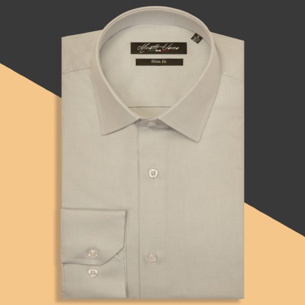 Slim Fit Formal Shirt in Thomas Mason 100% Cotton Fabric - Sleek and Stylish Men's Formalwear.