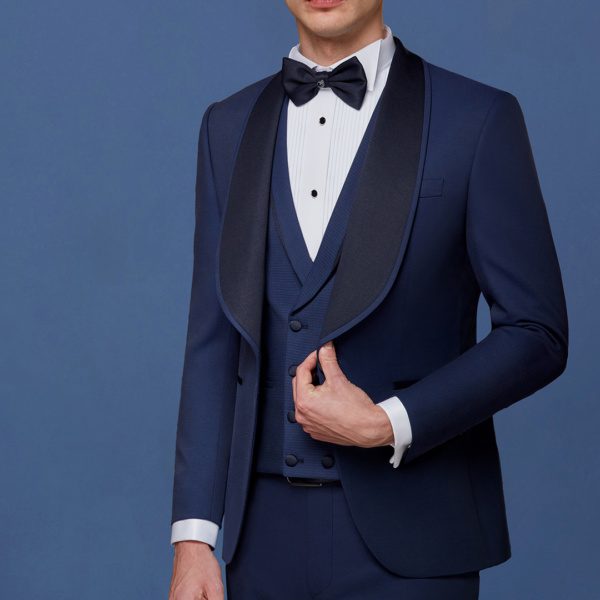 Dark Blue Slim-Fit Tuxedo: The Perfect Suit for Any Formal Occasion - Image 2