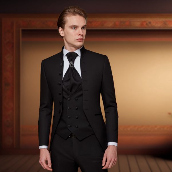 Chinese Black Men Suit Tuxedo - Image 2