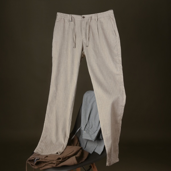 Men's Minotti Uomo Comfort Fit Cotton-Poly Blend Pants in sizes 42-52