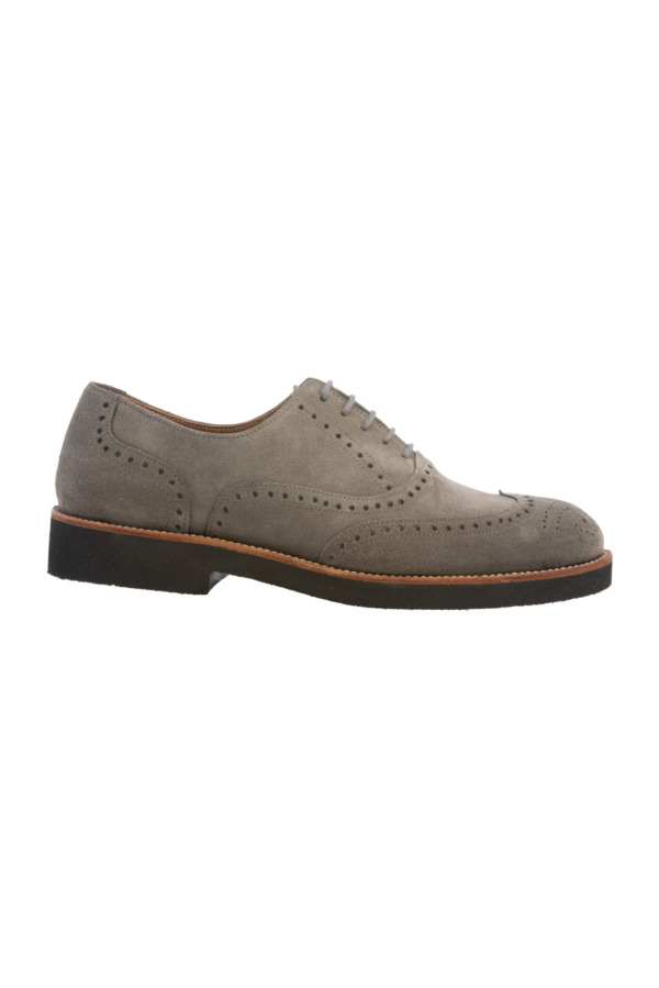Premium Suede Brogues Shoes - Minotti Uomo - Image 2