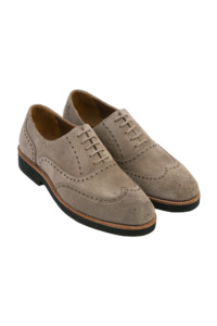 Minotti Uomo Suede Derby Shoes in Navy Blue - Premium Luxury Men's Footwear