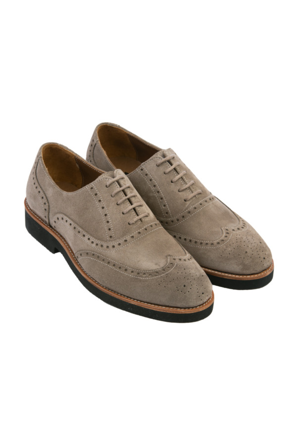 Minotti Uomo Suede Derby Shoes in Navy Blue - Premium Luxury Men's Footwear