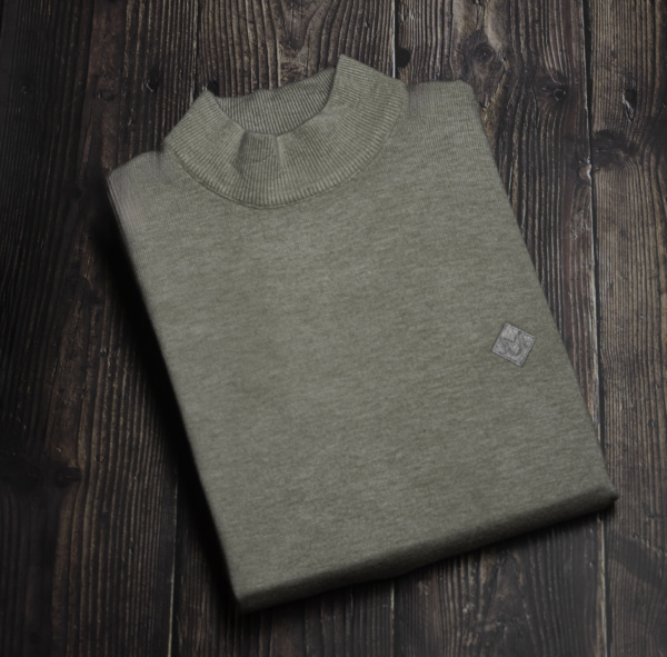 Half Neck SWEATER Light beige - Image 2