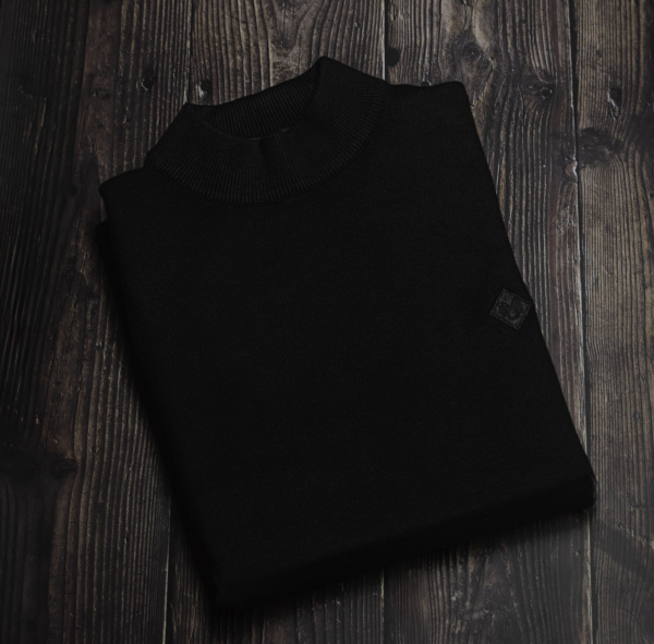 Half Neck SWEATER Black - Image 2