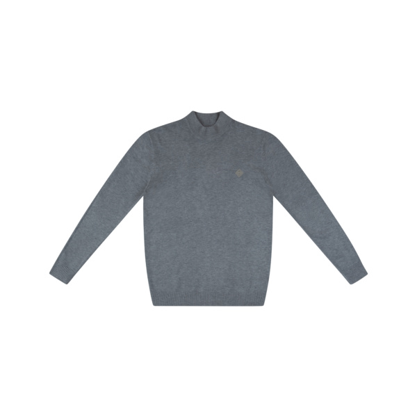 Half Neck SWEATER Light grey