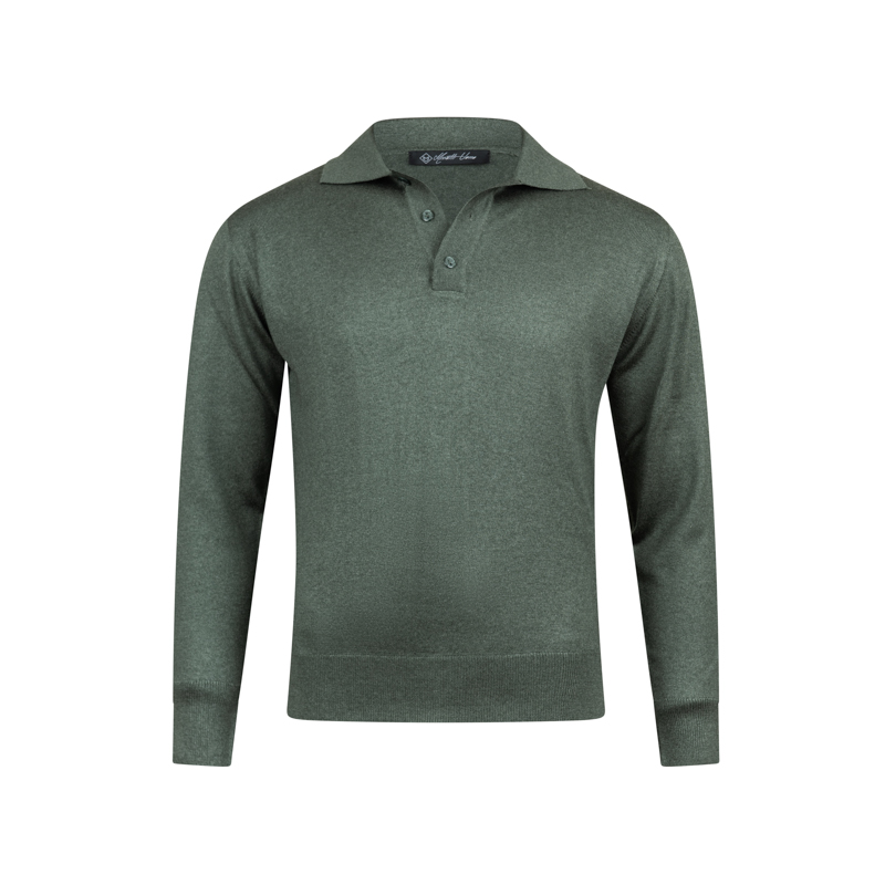 Cashmere Knit Polo - Image 7