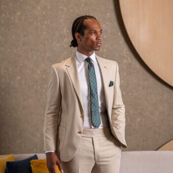 Light beige-Wool Classic Suit