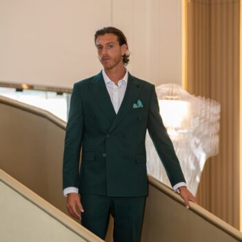 Green-Wool Dubetti Suit